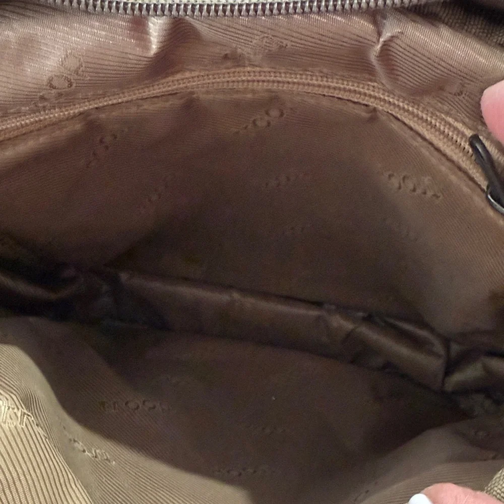 Troop London Men's Tan Canvas Messenger Bag